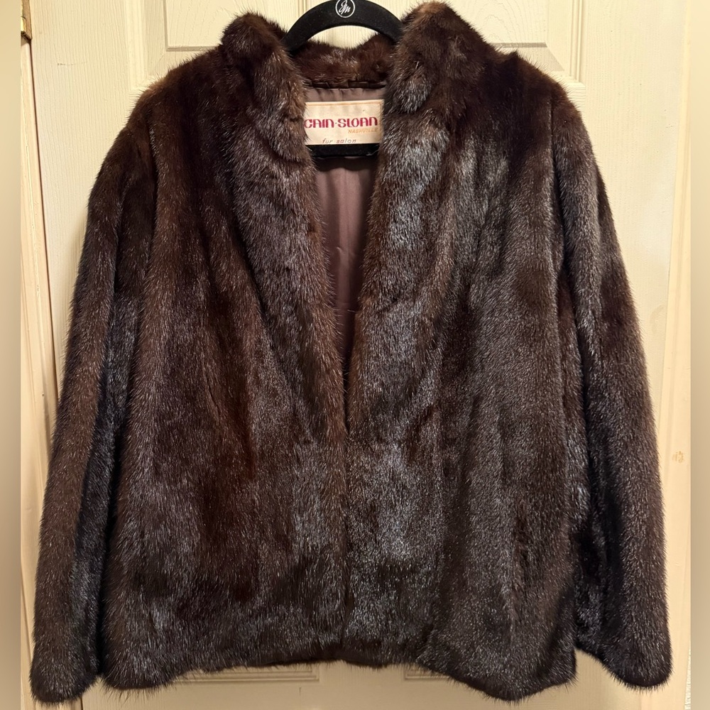 Vintage Cain Sloan Mink Fur coat- from Cain Sloan department store- Nashville
